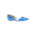 J.Crew Flats: Blue Print Shoes - Women's Size 6 - Almond Toe