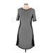 Ronni Nicole Casual Dress - Sheath: Gray Print Dresses - Women's Size Large