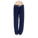 Monrow Sweatpants - Low Rise: Blue Activewear - Women's Size X-Small