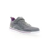 Wide Width Women's Travel Active Axial Fx Sneaker by Propet in Grey Purple (Size 6 1/2 W)