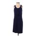 Ann Taylor LOFT Cocktail Dress: Blue Solid Dresses - Women's Size X-Small