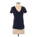 Merona Short Sleeve T-Shirt: Blue Tops - Women's Size Small