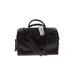 Yves Saint Laurent Leather Satchel: Black Solid Bags