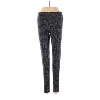 Soft Surroundings Leggings: Gray Leopard Print Bottoms - Women's Size X-Small