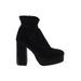 Free People Ankle Boots: Black Print Shoes - Women's Size 40 - Round Toe