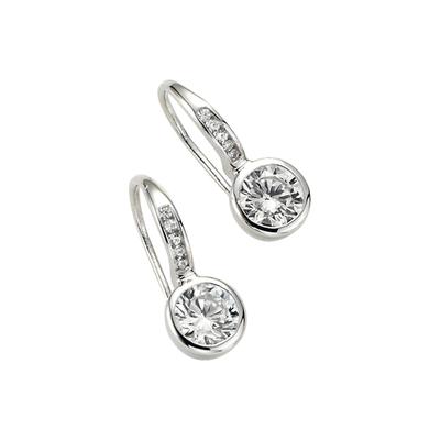 Paar Ohrhaken "mit Zirkonia, Silber 925", silber, GIORGIO MARTELLO MILANO, Ohrringe, Damen, Silber 925 (Sterlingsilber) Image