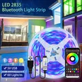 Anneau Lumineux 2835 LED avec Bluetooth pour Décoration de Noël Applique Murale TV Chambre à
