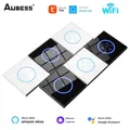 AUBESS-Joli tactile intelligent Tuya WiFi EU bouton mural 1 2/3 gangs nous-mêmes avec Smart Life