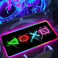 Tapis de souris RGB PlayStationes Anime accessoires informatiques polymères de bureau sous-souris