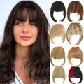 Frange synthétique à clipser extensions de cheveux frange naturelle frange avant soignée frange