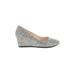 Cole Haan Wedges: Gray Shoes - Women's Size 9 1/2 - Almond Toe