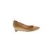 Cole Haan Wedges: Tan Print Shoes - Women's Size 8 - Almond Toe