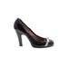 Marc by Marc Jacobs Heels: Pumps Chunky Heel Cocktail Party Black Shoes - Women's Size 39 - Round Toe