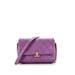 Chanel Leather Crossbody Bag: Purple Bags