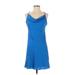 George Marciano for Guess Casual Dress - A-Line: Blue Solid Dresses - Women's Size 2