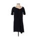 MARNI Casual Dress - Shift V Neck Short sleeves: Black Print Dresses - Women's Size 38