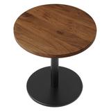 Modway Viva Pedestal End Table Wood in Black/Brown | 19.5 H x 19.5 W x 19.5 D in | Wayfair EEI-6610-BLK-LOC