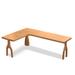 Lilac Garden Tools L-Shaped Writing Desk Wood in Brown/Green | 29.53 H x 70.87 W x 47.24 D in | Wayfair Desks20240129TM4986634594261LGT-R180-120