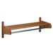 Symple Stuff Geno Wall Mounted Coat Rack Wood/Metal in Brown | 11.5" H x 25.75" W x 15.5" D | Wayfair 77579AE159764B699525EABE4DB4EC17