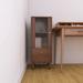 Latitude Run® Standing Corner Cabinets Storage Table Wood in Brown | 37.4 H x 14.96 W x 13.78 D in | Wayfair 80E0C582DB6A4F37BADF29E6C2D51CD8