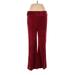 The Limited Casual Pants - Mid/Reg Rise: Burgundy Bottoms - Women's Size 6