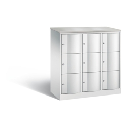 C+P Schließfachschrank Resisto, H1255xB1148xT540mm, 7035/7035 Image