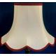 Cream and Burgundy Red Modern Fabric Lampshade For Bedside Table Floor Standard Lamps Chandeliers Wall Ceiling Light Pendants