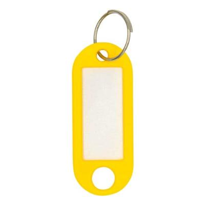 Wedo 10er-Pack Schlüsselanhänger mit Ring (Ø 18 mm) gelb, 52x21 cm Image