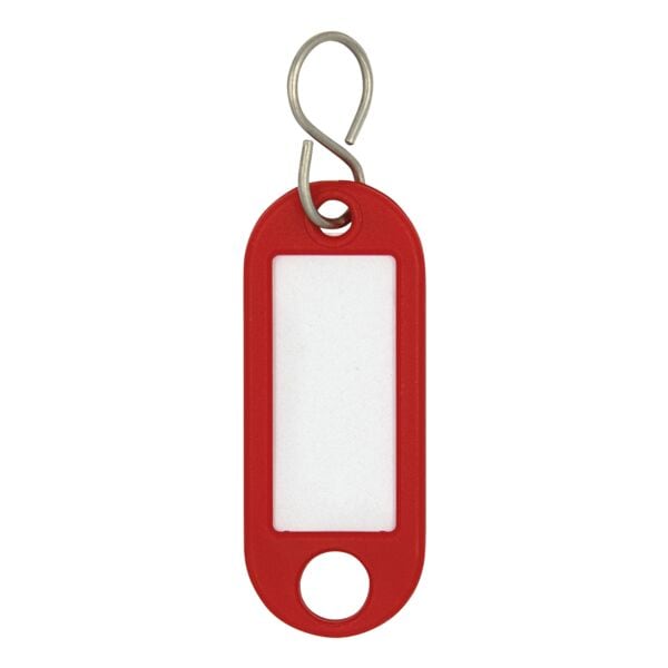 Wedo 10er-Pack Schlüsselanhänger mit S-Haken rot, 52x21 cm Image