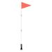 NICEXMAS 1 Set Bike Safety Flag Fiberglass Pole Children s Tail Triangular Flag