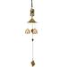 Hanging Wind Chime Copper Chimes Decor Outdoor Decorative Metal Wall Clock Miss