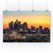 Los Angeles California - Skyline at Dusk - Photography A-92167 (36x54 Giclee Gallery Print Wall Decor Travel Poster)