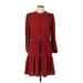 Tommy Hilfiger Casual Dress - DropWaist: Burgundy Dresses - Women's Size 10