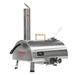 KEHOMY Pizza Oven Outdoor 12 Automatic Rotatable Pizza Ovens Portable Stainless Steel Wood Fired Pizza Oven Pizza Maker with Built-in Thermometer Pizza Cutter Carry Bag
