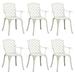 vidaXL Patio Chairs Outdoor Garden Dining Seat Furniture 6 Pcs Cast Aluminum