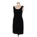 Max Mara Casual Dress - Sheath Scoop Neck Sleeveless: Black Print Dresses - Women's Size 6