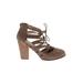 Restricted Shoes Heels: Brown Shoes - Women's Size 10