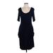 Meadow Rue Casual Dress - DropWaist: Blue Dresses - Women's Size Large