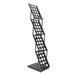 A4 Folding Data Rack Metal Bookshelf Collapsible Bookshelves Display Exhibition Medieval Stainless Steel