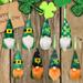St.Patrick s Day Gnome Plush Elf Decorations Green Hat Doll Faceless Doll Holiday Hanging Ornament Lovely Plush Gnome Dolls with Green Shamrock Hat(1 Pack)