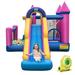 Infans Kids Inflatable Bounce Castle 7-in-1 Jumping House w/ Long Slide & 735W Blower