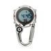 Compass Watch Water Proof Watches Alarm Clock Carabiner Hanging Novelty Stainless Steel Hook Straight Hair