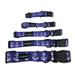 K-9 Beltz Classic Style Dog Collar Polyester Quick Release Buckle XS S M L XL Width 3/8 5/8 3/4 1 1 1/2 (Drk Blue/Anchor Small)