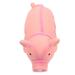 Cartoon Pig Molding Dog Toy Latex Dog Chewing Toy Dog Molar Toy for Indoor Cage