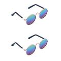 2 Pieces Sun Glasses Motorcycle The Cat Sunglasses for Dogs Cats