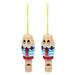 2 Pcs Childrens Toys Kids Educational Toys Bird Instruments for Kids Whistle Musical Instrument Solid Wood Baby Child