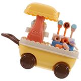 Toys Simulated Ice Cream Model Pretend Play Food Ice Cream Push Cart Small Dessert Van Toy Ice Cream Cart Toy Child