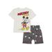 Mickey Mouse Toddler Boy Graphic T-Shirt and Shorts Set 2-Piece Sizes 12M-5T