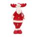 Red And White Christmas Decorations Old Man Snowman Standing Doll Christmas Deer Doll Doll Window Decoration