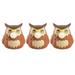 Cartoon Stress Relief Small Owl Doll 3 Pcs Gifts Animal Squeezing for Girls Tpr Pinch Music